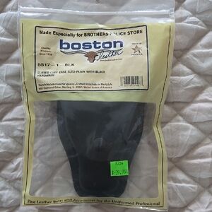 Black Leather Cuff Case